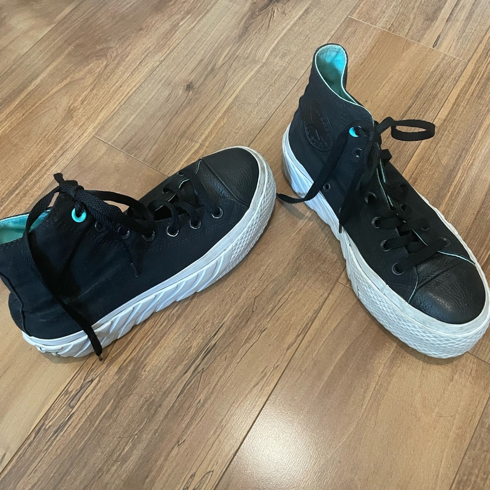 Black platform Converse - Picture 3 of 4